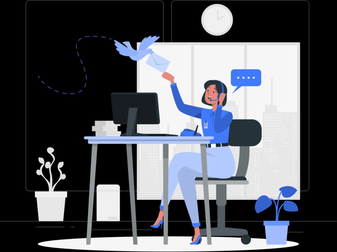 Send message illustration